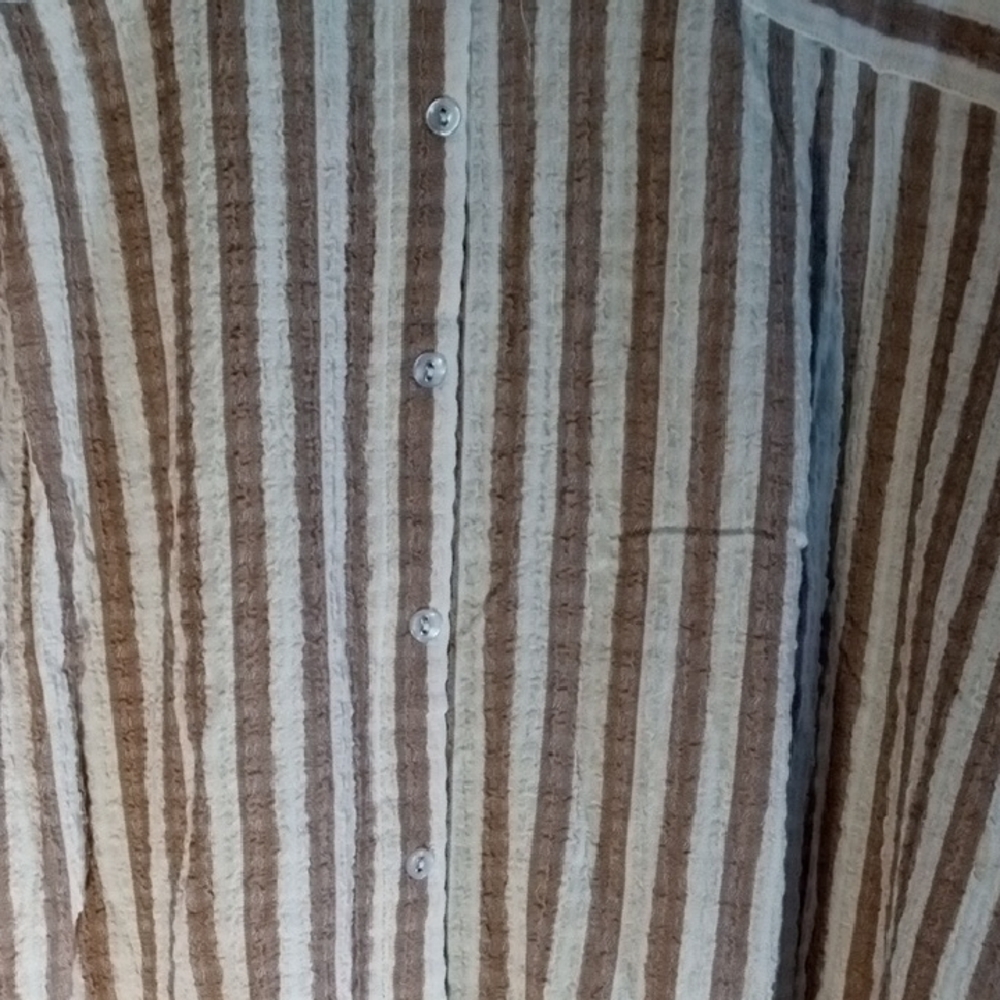 Chic Striped Button Down Shirt - image 5